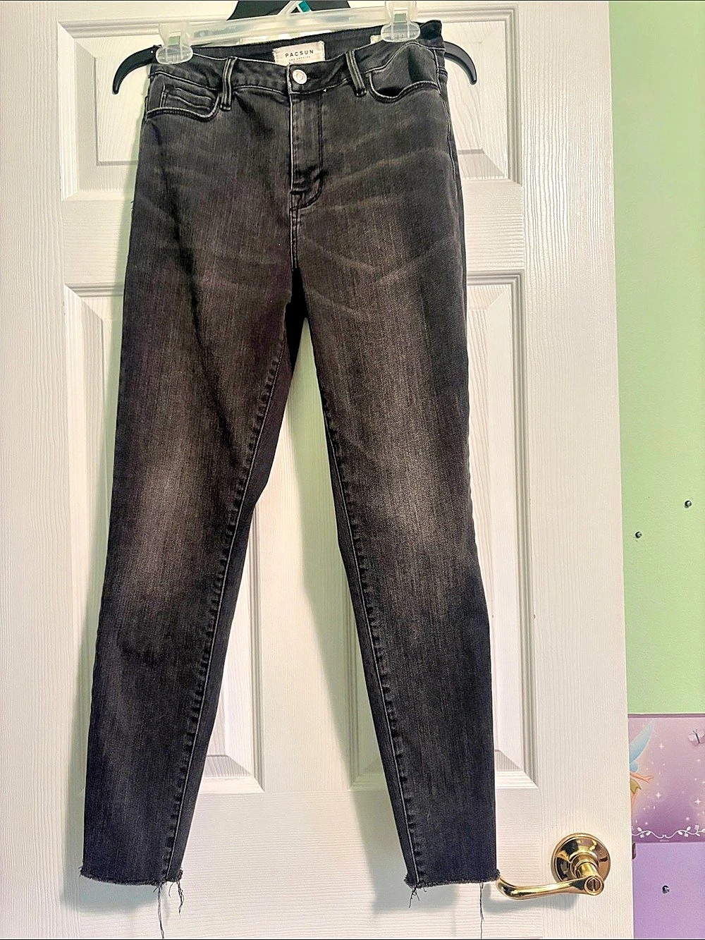 PacSun Super High-Rise Skinniest Ankle Black Skinny Jeans Waist 27